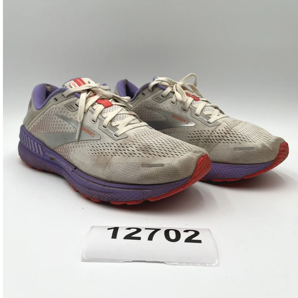 Brooks Adrenaline GTS 22 1203531B105 Running Sneakers Shoes Womens 12 White